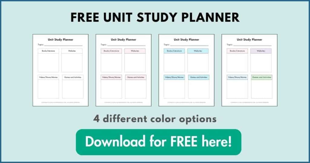 Link to Free Unit Study PDF download.
