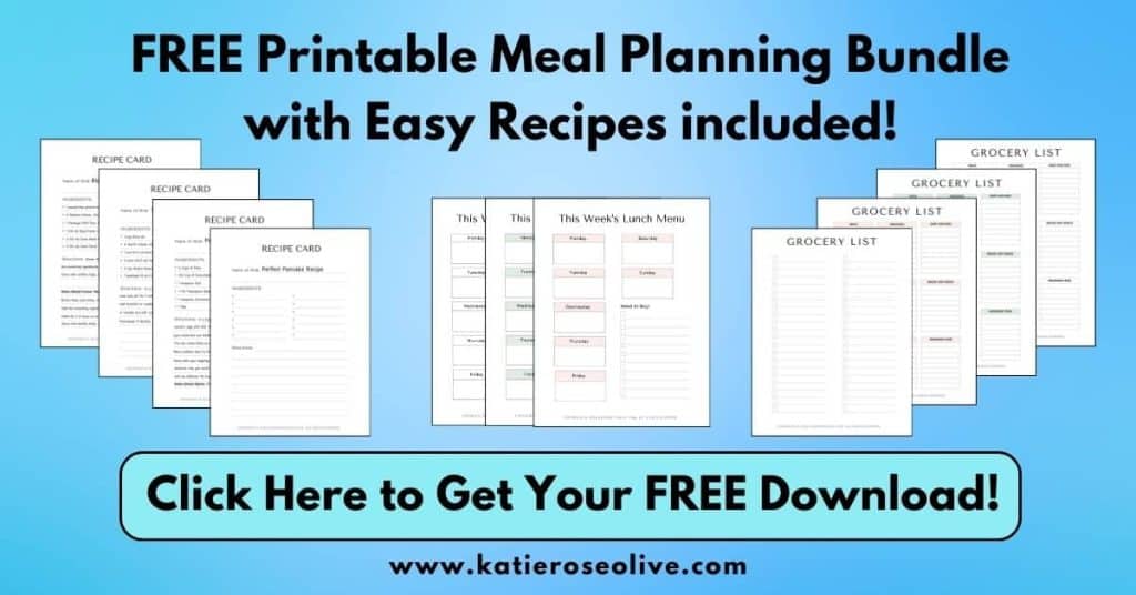 Click here to get your Homeschool Lunch Meal Planning Printables.